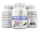 Capsules de racines de betteraves - 1300mg par portion - Capsules de poudre de racines de betteraves - La poudre de betteraves soutient la pression artérielle, la performance athlétique, la digestion, le système immunitaire (Pure, non-OGM, sans gluten)