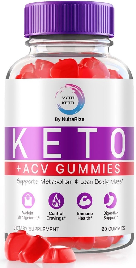 Vyto Keto ACV Gummies pour la perte de poids avancée - Vyto maximum de force Gummies, Vyto Keto Plus ACV, Keto + supplément de formule ACV avancé, Gomitas Avis (60 Gummies)