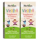 HERBION Naturals Supplément vital pour les enfants, favorise la croissance et l'appétit, soulage la fatigue, améliore la performance mentale et physique, pour les enfants 1 an et plus, 5 Fl Oz (paquet de 2)