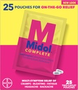 Midol Complete On The Go Caplets with Acetaminophen for Menstrual Symptom Relief, Period Cramp et Menstrual Pain Relief, 50 Compte (25 Pouches de 2)