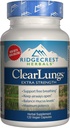 RidgeCrest Clearlungs Extra Strength, Homeo/Herbal Dognestant , 120 Capsules de Veg