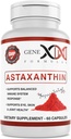 GENEX 12mg Astaxanthin Softgels (60 Capsules) Antioxydant naturel pour la santé des yeux, de la peau et des articulations et le soutien immunitaire - sans gluten, sans OGM (60 jours d'approvisionnement)
