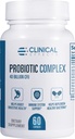 Clinical Effects Probiotic Complex - Gut Health Probiotics for Women and Men - 6 souches probiotiques biologiques clés pour soutenir la digestion et la santé globale - 60 capsules probiotiques Veggie - Fabriqué aux États-Unis