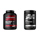 Muscletech Whey Protéine Poudre Nitro-Tech Whey Protéine Isolée & Poudre de Glutamine 100% Pure L Glutamine Poudre de Glutamine.