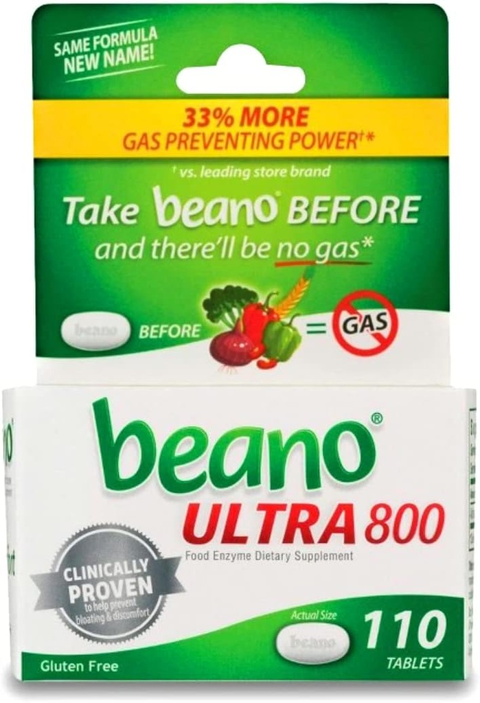 beano174; Food Enzyme Dietary Supplement Tablets - 110ct