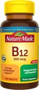 Nature faite de vitamine B12 500 mcg, complément alimentaire pour le métabolisme énergétique, 200 comprimés, 200 jours d'approvisionnement
