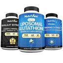 Nutrivein Premium Shilajit Capsules, supplément de glutathion liposomique et supplément berbérique: Berberine, glutathion, et Shilajit Capsules pour hommes et femmes - Métabolisme, vitalité et équilibre