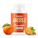AREDS 2 Vitamines oculaires sans sucre - Alternative aux gommes à lutéine pour les yeux - Lutéine pour la santé des yeux - Vitamines oculaires sans sucre premium - Suppléments de soins pour les yeux pour les adultes (comprimés chewable)