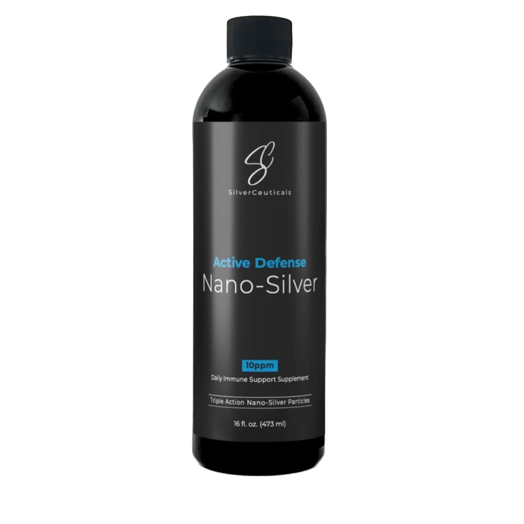 L'argent colloïdal avec la technologie Nano - 10ppm 16oz - 8X Plus efficace - Soutien naturel immunitaire - Sauver les jours de maladie - 5 ans et plus - Surperforms plus élevés Argents PPM - Pas de goût et odeur - 3ème partie testée