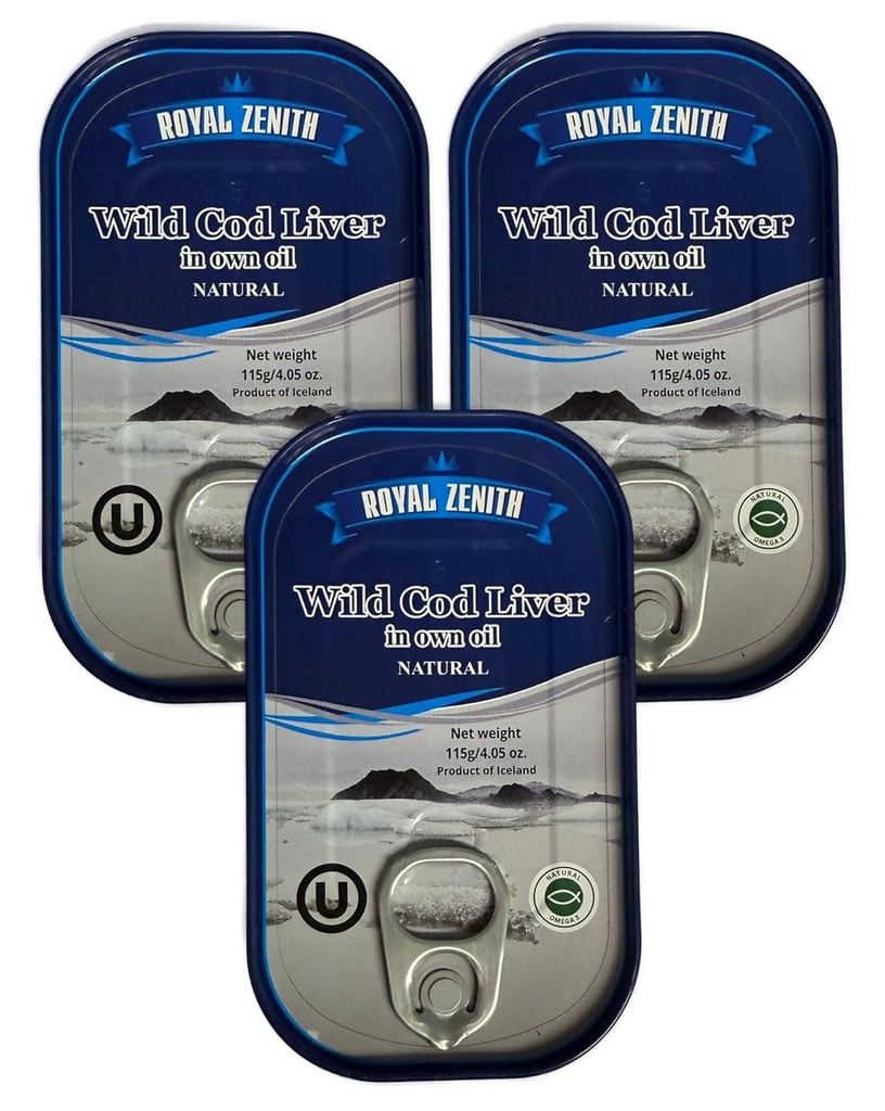 Foie sauvage islandaise Royal Zenith 4,05oz/115g Boîte de 3