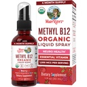 MaryRuth Organics Vitamine B12 Liquid Spray de Végétalien, Non-OGM, Sans gluten.