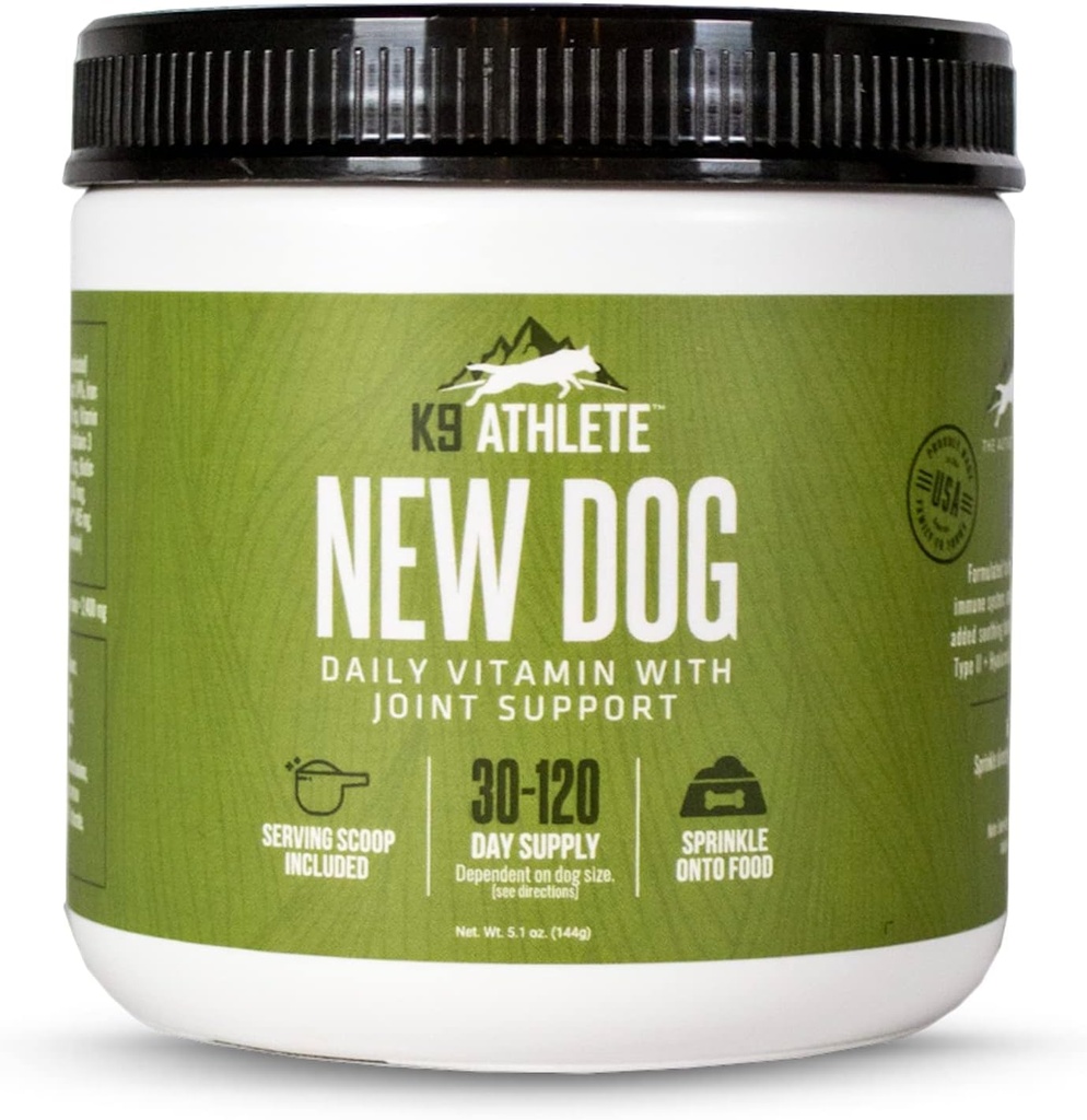 Athlète K9 - Supplément pour chien et multivitamine pour chien - Vitamines de chiot et de chien aîné - Supplément pour chien - Multivitamine pour chien et santé des articulations pour chien - Vitamines pour chien