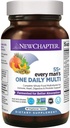 New Chapter Multivitamin for Men 50 Plus - Every Man's One Daily 55+ with Fermented Probiotics + Whole Foods + Astaxanthin + Organic Non-GMO Ingredients - 90 ct
