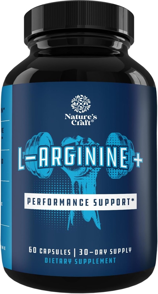 Supplément d'oxyde nitrique préentraînement - Supplément Citrulline extra-résistance L Arginine L avec booster d'oxyde nitrique bêta Alanine pour une performance accrue Force vasculaire et récupération musculaire