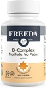 Complexe Freeda Vitamine B Non Folique Pas de PABA - Super B Complexe Casher Vitamine Supplément avec vitamine B1 Vitamine B2 Vitamine B3 Vitamine B5 Vitamine B6 Vit B12 - Vit B Complexe B pour les femmes et les hommes (250 Ct)