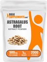 BulkSupplements.com Poudre d'extrait d'Astragalus - Poudre de racine d'Astragalus, supplément à base de plantes - Vegan & Gluten Free, 500mg par portion, 1kg (2,2 lbs) (paquet de 1)