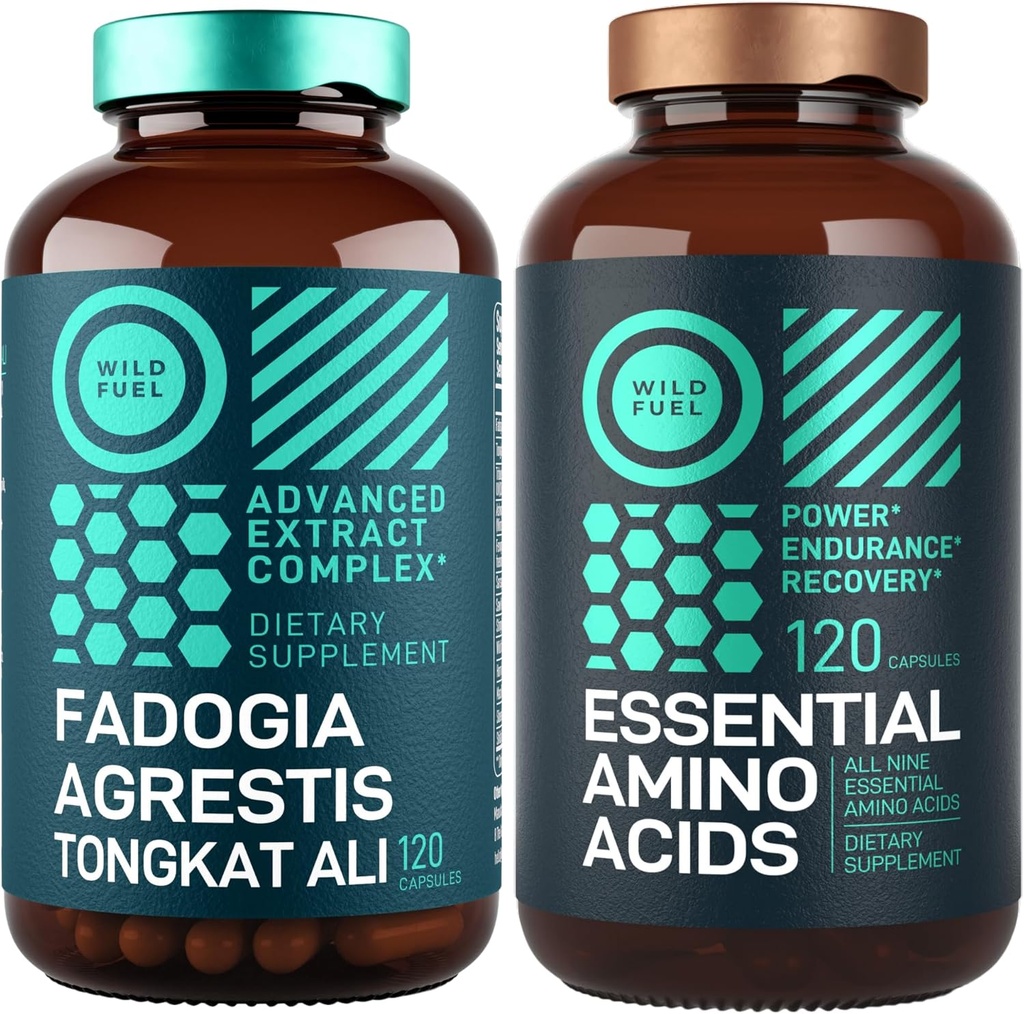 WILD FUEL Fadogia Tongkat Ali supplément et acides aminés essentiels Muscle et soutien de la force