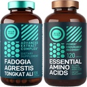 WILD FUEL Fadogia Tongkat Ali Supplement and Essential Amino Acids Muscle and Strength Support Bundle