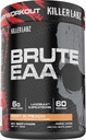 KILLER LABZ Brute EAA Chaîne ramifiée et acides aminés essentiels 6g d'aminos pour accélérer le rétablissement et les gains de masse maigre 60 portions (Rest in Peach)