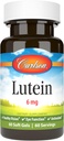 Carlson - Lutéine, 6 mg, Vision saine et fonction oculaire, Antioxydant, 60 softgels