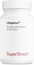 Supersmart Ubiquinol 200mg par jour (haute absorption) - Supplément Keneka CoQ10 breveté - Forme active de Coenzyme Q10.