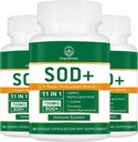 Supplément à la superoxyde dismutase de 700MG - Supplément antioxydant de haute puissance pour la santé cellulaire - 180 capsules
