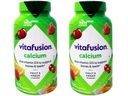 Vitafusion Calcium, Gummy JKHyWW Vitamines pour adultes, 500 mg, 100 Nombre (paquet de 2)