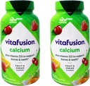 Vitafusion Calcium, Gummy JKHyWW Vitamines pour adultes, 500 mg, 100 Nombre (paquet de 2)