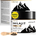 Shilajit Resin, Himalayan Shilajit Organic - 600mg Or de puissance grade, Shilajit pour les hommes et les femmes avec 85+ Trace Minerals & Fulvic Acid, pour l'énergie, l'immunité et la force, 83 Servir (50g)