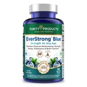 Produits de pureté EverStrong Blue Strength Building + boosting brain w/Muscle Matrix Blend ft. Creatine Monohydrate + Plus, PurityBlue Bio Blueberry Complex, 1000 UI de vitamine D3-90 comprimés