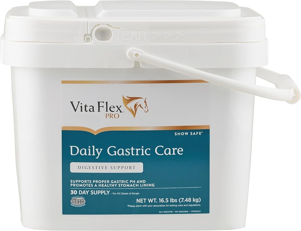 Soins gastriques quotidiens Vita Flex Pro, montrer en toute sécurité*, granulés à base d'alfalfa, approvisionnement de 30 jours