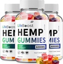 Gummies de chanvre Life Boost - avec extrait de chanvre Gummies de chanvre LifeBoost Supplément à base de plantes Tinnitus, soutien à la santé et au mieux-être, Gummy de chanvre All Natural Life Boost (3 Pack - 180 Gummies)