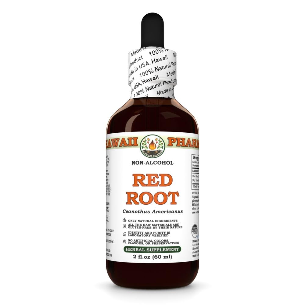 Extrait sans alcool de la racine rouge d'Hawaii, Glycérite pour le cœur et le bien-être lymphatique, favorise le confort digestif, aide la désintoxication, soutient l'équilibre gustatif et l'absorption nutritive - 2 fl.oz