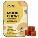 PYM Citrus Mood Chews Support pour le stress, l'inquiétude et l'overwhelm, 20 Comte: 130mg GABA, 90mg L-Theanine: Vegan, non-OGM, sans gluten, sans sucre ajouté.