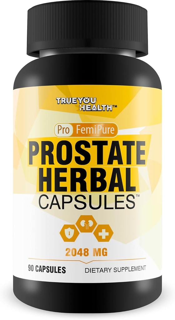 Pro Femipure Prostate Herbal Capsules - Notre meilleur supplément de soutien à la prostate pour la santé des hommes - Supplément de prostate pour la santé de la prostate - Nos meilleurs suppléments de prostate pour les hommes - Soutien à la prostate