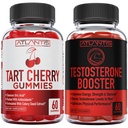 Atlantis Nutrition Tart Cherry 60 Gummies + Booster de testostérone 2-pack (120 Gummies)