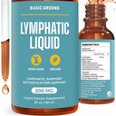 Support lymphatique Liquid – Booster naturel immunitaire pour le drainage lymphatique, l'équilibre fluide et le nettoyage quotidien, formule liquide d'absorption pour le bien-être, 2 Fl Oz