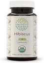 HerbEra Hibiscus USDA Organic 60 Capsules (Hibiscus sabdariffa) Fleur séchée (60 Capsules)