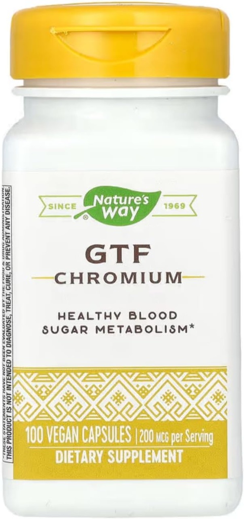 Nature's Way - Gtf Chrome, 200 mcg, 100 capsules