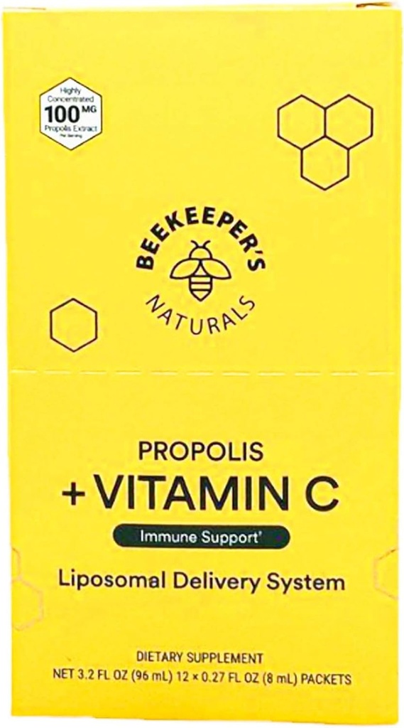 Abeilles Naturelles Propolis liposomique avec la vitamine C 12 Compte, 0,27 Fz