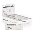 Wellcome Tart Cherry Vanilla Marine Collagen Protein Bar avec Ashwagandha et L-Theanine - Adaptogenic Snack Bar - Barre de santé sans lait pour un mode de vie actif fonctionnel (paquet de 12)