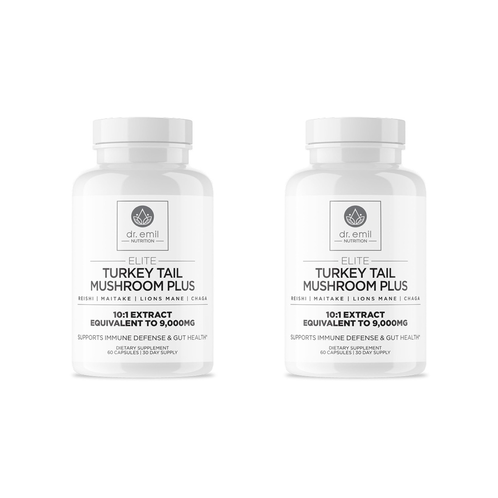 DR. EMIL NUTRIITION Elite Turkey Tail Mushroom Plus Twin Pack