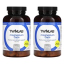 Twinlab Magnesium Caps - Supplément Magnésium à haute absorption pour soutenir le soulagement des crampes des jambes - Capsules de magnésium pour le soulagement du stress, 420 mg, 200 Compte, 2 Pack