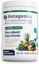 Métagénique PhytoMulti Superfoods - Mélange de poudre de fruits et légumes biologiques - pour le bien-être global et le système immunitaire - Arôme de fruits tropicaux - 29 portions - 10.58 Oz
