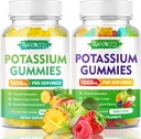 Potassium Citrate Gummies 1000mg, High Potency Potassium Supplement Gummies for Adults Women & Men, Potassium Gummies Support Leg Cramps & Muscle Health, Pineapple & Mixed Fruit Flavor