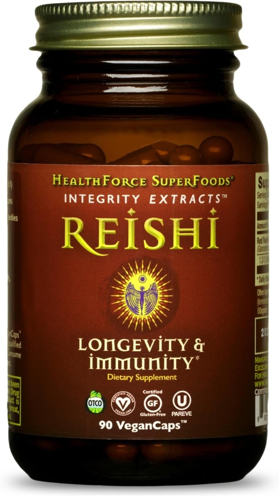 HealthForce Superfoods Integrity Extraits Reishi – Capsules - 90 Capsules Vegan