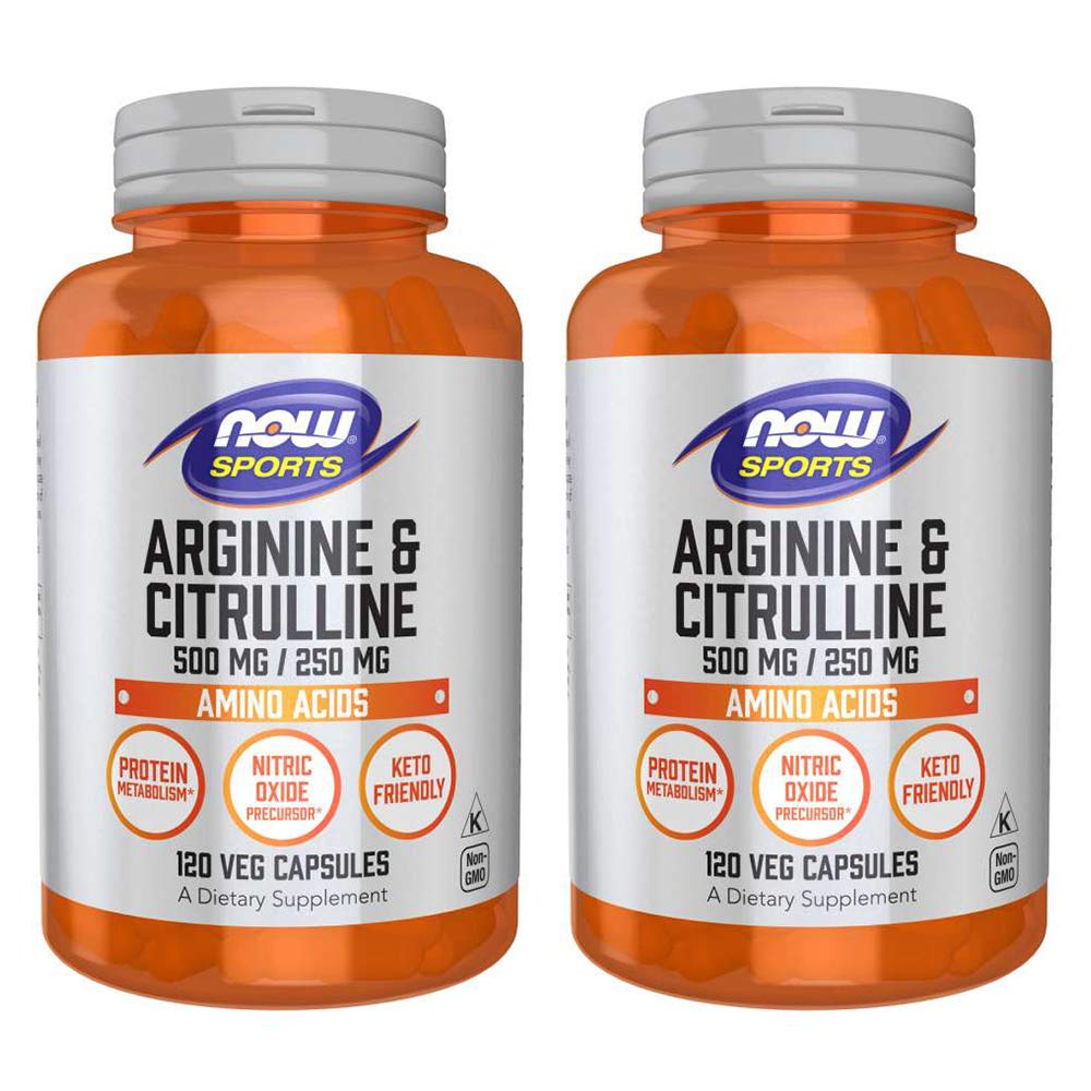 Arginine et citrulline 500/250mg - 120 gélules (2 boîtes)