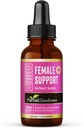 Supplément de soutien à base de plantes 1 Fl. oz – Mélange naturel à base de plantes pour les femmes Hormonal Health, Energy & Wellness – Formule liquide adaptogène – Non-OGM, sans gluten – 1 bouteille