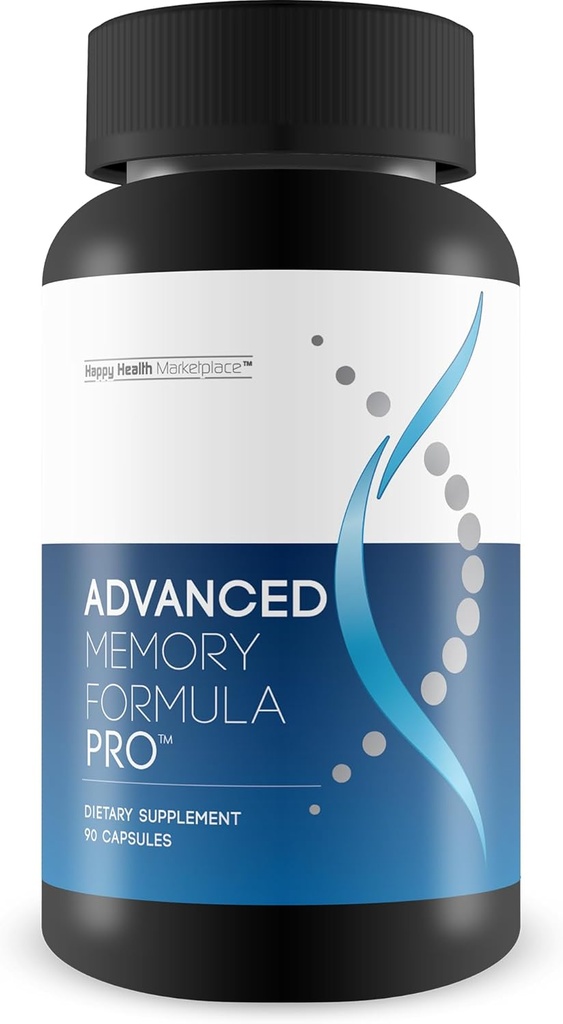 Advanced Memory Formula Pro Notre meilleur supplément mémoire - Soutien Cerveau et Mémoire - Formulé avec Ginseng et autres ingrédients booster cerveau pour la fonction cérébrale
