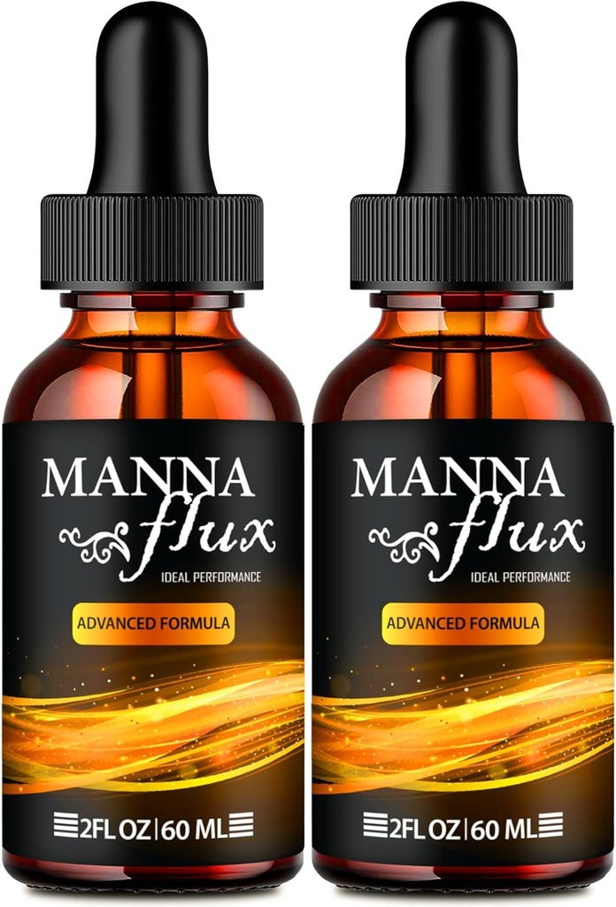 Manna flux gouttes, Mannaflux supplément de soutien gouttes liquides - Force maximale, Manna Flux gouttes santé et bien-être, Mannaflux Toutes les formules naturelles, Manna Flux gouttes liquides Avis (2 Pack)